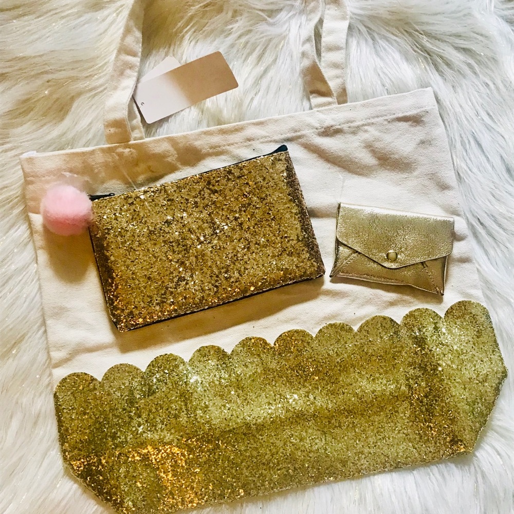 Glitter tote bag